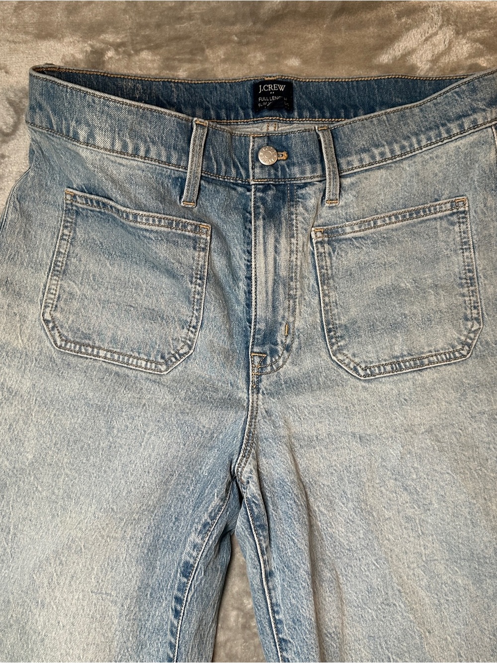 JCrew Full Length Wide Leg Patch Women’s Denim